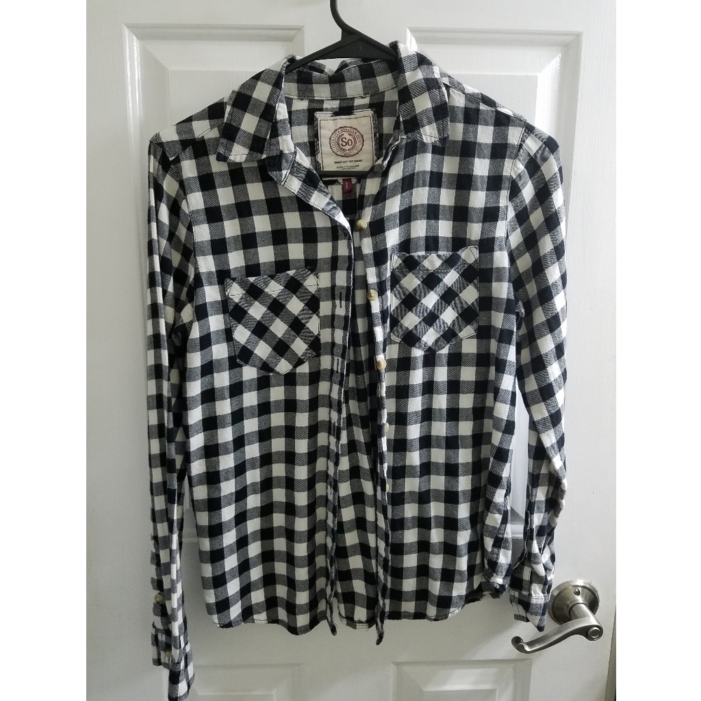 White and Black Flannel